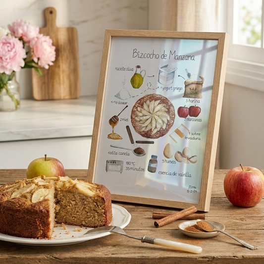 Receta de Bizcocho de Manzana 🍎